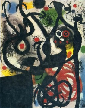Joan Miró Werke - Frauen und Vögel in der Nacht Joan Miró